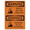 Signmission OSHA Sign, Watch Out For Forklifts Bilingual, 18in X 12in Rigid Plastic, 12" W, 18" L, Landscape OS-WS-P-1218-L-12891 - alternate 1